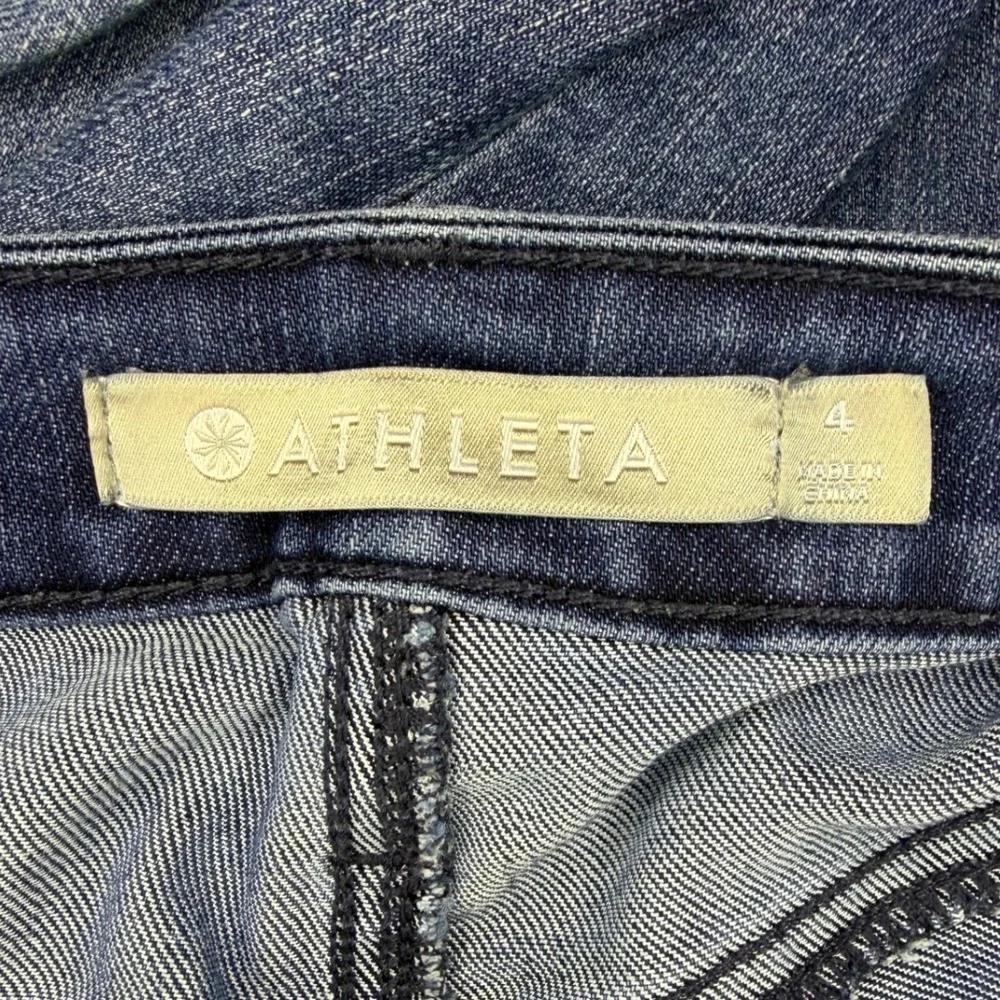 Athleta Sculpt Tight Skinny Jeans Dark Wash Blue Stretch Denim Womens Size 4